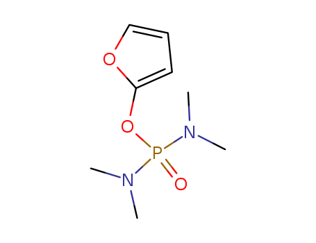 Molecular Structure of 105262-58-6 (Phosphorodiamidic acid, tetramethyl-, 2-furanyl ester)