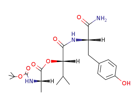 (S)-2-tert-Butoxycarbonylamino-propionic acid (S)-1-[(S)-1-carbamoyl-2-(4-hydroxy-phenyl)-ethylcarbamoyl]-2-methyl-propyl ester