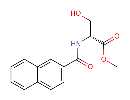 Molecular Structure of 1312671-66-1 (N-(2-naphthoyl)-D-serine methyl ester)