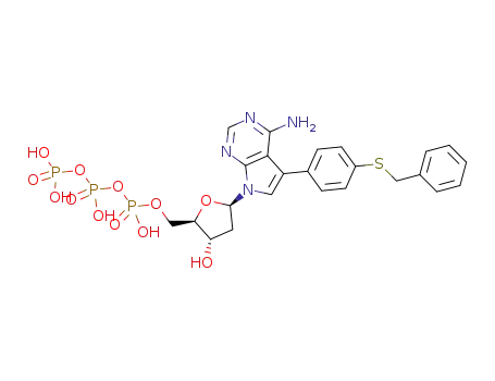 7-[(4-benzylsulfanyl)phenyl]-7-deaza-2'-deoxyadenosine 5'-O-triphosphate