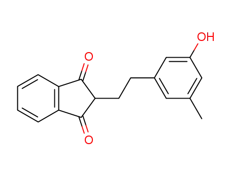 2-[2-(3-Hydroxy-5-methyl-phenyl)-ethyl]-indan-1,3-dione