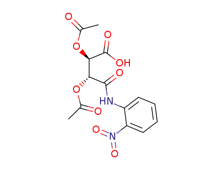 Molecular Structure of 1233190-41-4 (2,3-diacetoxy-4-(2-nitrophenylamino)-4-oxobutanoic acid)