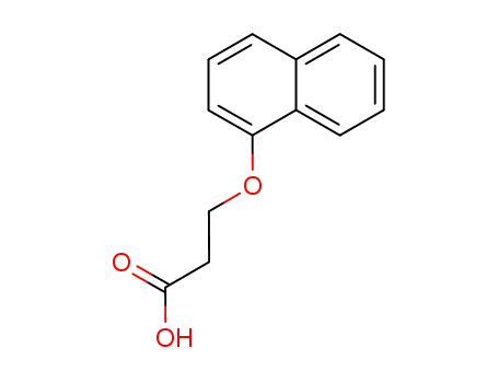 Molecular Structure of 16563-41-0 (3-(naphthalen-1-yloxy)propanoic acid)