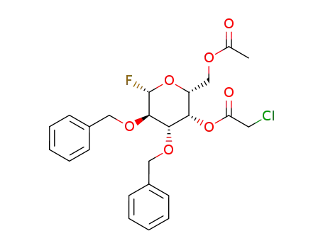 Chloro-acetic acid (2R,3S,4S,5R,6S)-2-acetoxymethyl-4,5-bis-benzyloxy-6-fluoro-tetrahydro-pyran-3-yl ester