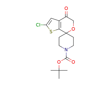 tert-butyl-2′-chloro-4′-oxo-4′,5′-dihydrospiro[piperidine-4,7′-thieno[2,3-c]pyran]-1-carboxylate