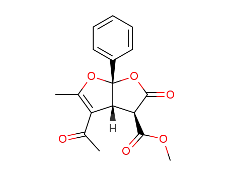 (3R,3aR,6aS)-4-Acetyl-5-methyl-2-oxo-6a-phenyl-2,3,3a,6a-tetrahydro-furo[2,3-b]furan-3-carboxylic acid methyl ester
