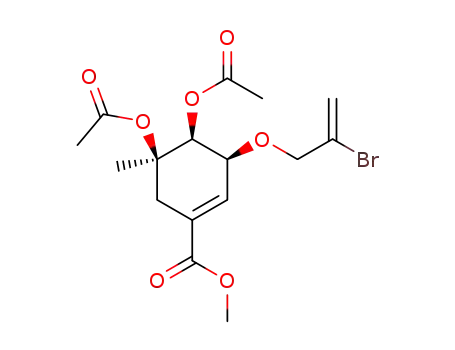 (3S,4S,5R)-4,5-Diacetoxy-3-(2-bromo-allyloxy)-5-methyl-cyclohex-1-enecarboxylic acid methyl ester