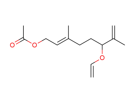 Acetic acid (E)-3,7-dimethyl-6-vinyloxy-octa-2,7-dienyl ester