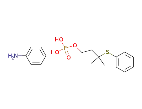 Phosphoric acid mono-(3-methyl-3-phenylsulfanyl-butyl) ester; compound with phenylamine