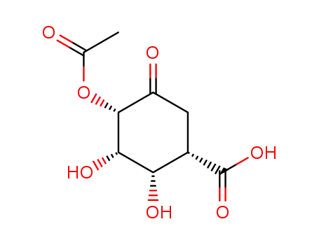 (+/-)-4c-Acetoxy-2c,3c-dihydroxy-5-oxo-cyclohexan-1r-carbonsaeure