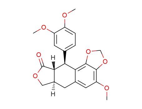 (6aR,9aR,10S)-10-(3,4-Dimethoxy-phenyl)-4-methoxy-6a,7,9a,10-tetrahydro-6H-furo[3',4':6,7]naphtho[1,2-d][1,3]dioxol-9-one