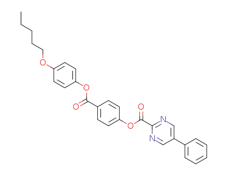 2-Pyrimidinecarboxylic acid, 5-phenyl-,
4-[[4-(pentyloxy)phenoxy]carbonyl]phenyl ester