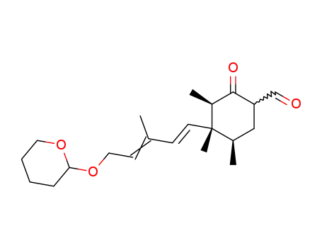 (3R,4R,5R)-3,4,5-Trimethyl-4-[(1E,3E)-3-methyl-5-(tetrahydro-pyran-2-yloxy)-penta-1,3-dienyl]-2-oxo-cyclohexanecarbaldehyde