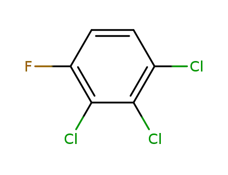 Molecular Structure of 36556-36-2 (1,2,3-trichloro-4-fluorobenzene)
