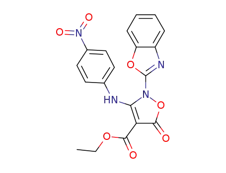 ethyl 2-(benzo[d]oxazol-2-yl)-5-oxo-3-(4-nitrophenylamino)-2,5-dihydroisoxazole-4-carboxylate