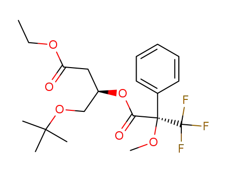 (R)-Ethyl 4-t-butoxy-3-hydroxybutanoate (R)-α-methoxy-α-trifluoromethylphenylacetic acid ester
