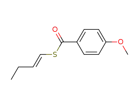 Molecular Structure of 101482-07-9 (4-Methoxy-thiobenzoic acid S-((E)-but-1-enyl) ester)