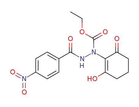 2-(N-ethoxycarbonyl-N'-p-nitrobenzoyl)hydrazino-1,3-cyclohexadienone
