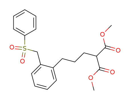 2-[3-(2-Benzenesulfonylmethyl-phenyl)-propyl]-malonic acid dimethyl ester