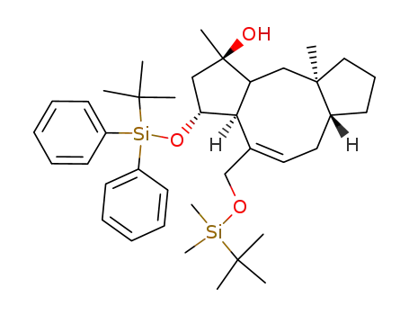 (E)-(1R,3R,3aS,6aR,9aR)-4-(tert-Butyl-dimethyl-silanyloxymethyl)-3-(tert-butyl-diphenyl-silanyloxy)-1,9a-dimethyl-1,2,3,3a,6,6a,7,8,9,9a,10,10a-dodecahydro-dicyclopenta[a,d]cycloocten-1-ol