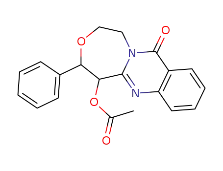 11H-[1,4]Oxazepino[5,4-b]quinazolin-11-one,
5-(acetyloxy)-1,2,4,5-tetrahydro-4-phenyl-