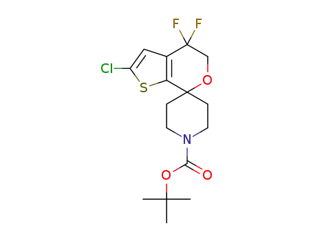 tert-butyl 2-chloro-4,4-difluoro-4,5-dihydrospiro[5H-thieno[2,3-c]pyran-7,4'-piperidine]-1'-carboxylate