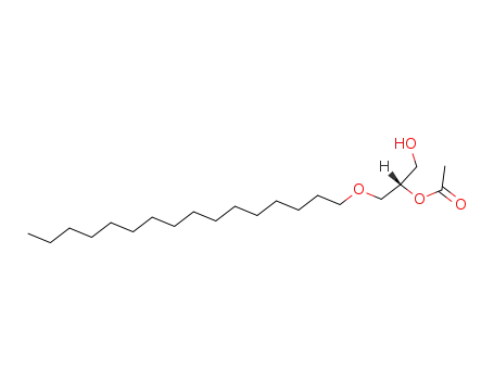 Molecular Structure of 77133-35-8 (1-O-HEXADECYL-2-O-ACETYL-SN-GLYCEROL)