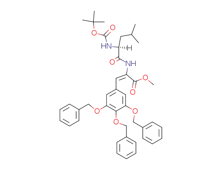Methyl 2-<N-t-butoxycarbonyl-(S)-leucylamino>-3-(3,4,5-tribenzyloxyphenyl)-propenoate