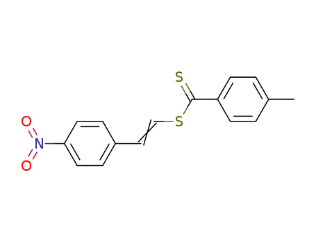 2-(4-nitrophenyl)-vinyl p-toluenedithiocarboxylate
