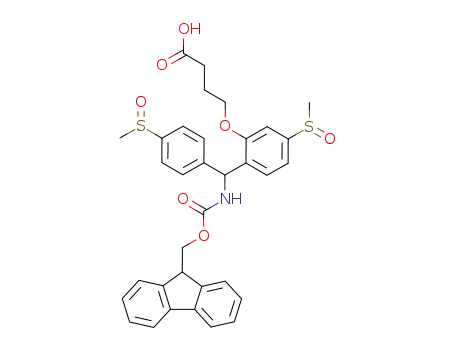 4-{2-[(9H-Fluoren-9-ylmethoxycarbonylamino)-(4-methanesulfinyl-phenyl)-methyl]-5-methanesulfinyl-phenoxy}-butyric acid