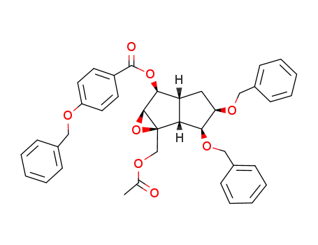 4-Benzyloxy-benzoic acid (1aS,1bR,2S,3R,4aR,5S,5aS)-1a-acetoxymethyl-2,3-bis-benzyloxy-octahydro-1-oxa-cyclopropa[a]pentalen-5-yl ester