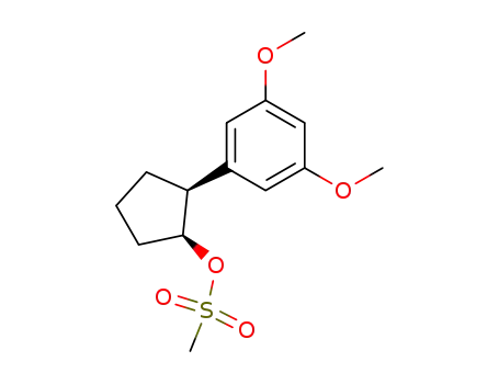 Molecular Structure of 88418-31-9 (Cyclopentanol, 2-(3,5-dimethoxyphenyl)-, methanesulfonate, trans-)