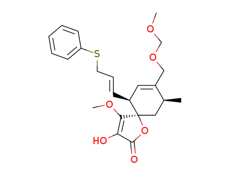 (5R,6S,9S)-3-Hydroxy-4-methoxy-8-methoxymethoxymethyl-9-methyl-6-((E)-3-phenylsulfanyl-propenyl)-1-oxa-spiro[4.5]deca-3,7-dien-2-one