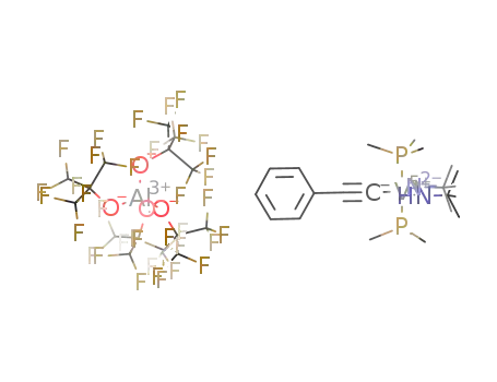 [V(PMe<sub>3</sub>)2(CCPh)(NtBu)2][Al(perfluoro-tert-butoxide)4]