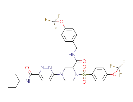 C<sub>30</sub>H<sub>32</sub>F<sub>6</sub>N<sub>6</sub>O<sub>6</sub>S