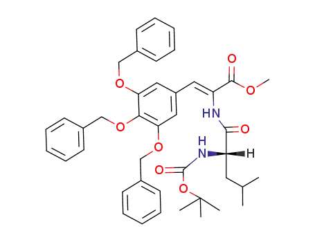 Methyl 2-<N-t-butoxycarbonyl-(S)-leucylamino>-3-(3,4,5-tribenzyloxyphenyl)-propenoate