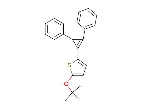 Molecular Structure of 85847-56-9 (2-tert-Butoxy-5-(2,3-diphenyl-cycloprop-1-enyl)-thiophene)