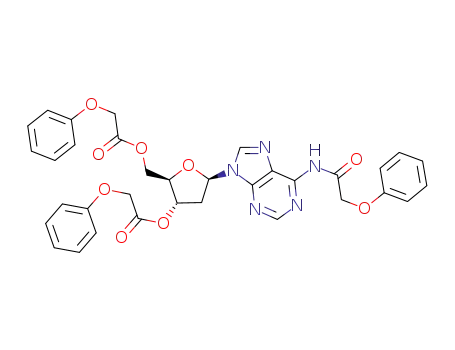 Adenosine, 2'-deoxy-N-(phenoxyacetyl)-, 3',5'-bis(phenoxyacetate)