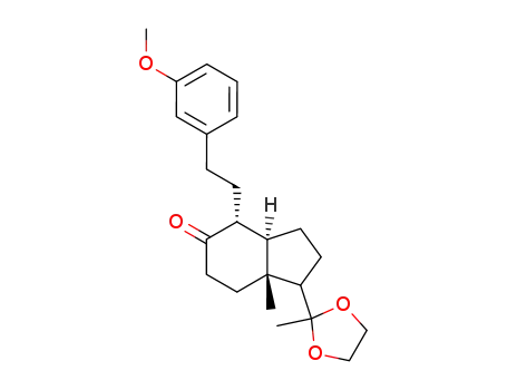 (3aR,4R,7aR)-4-[2-(3-Methoxy-phenyl)-ethyl]-7a-methyl-1-(2-methyl-[1,3]dioxolan-2-yl)-octahydro-inden-5-one