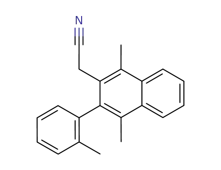 (1,4-Dimethyl-3-o-tolyl-naphthalen-2-yl)-acetonitrile