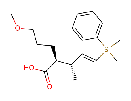 (E)-(2S,3R)-5-(Dimethyl-phenyl-silanyl)-2-(3-methoxy-propyl)-3-methyl-pent-4-enoic acid