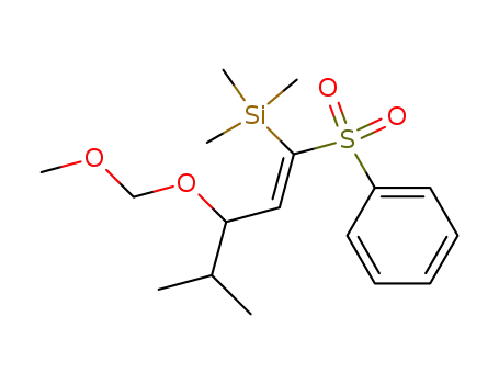((E)-1-Benzenesulfonyl-3-methoxymethoxy-4-methyl-pent-1-enyl)-trimethyl-silane