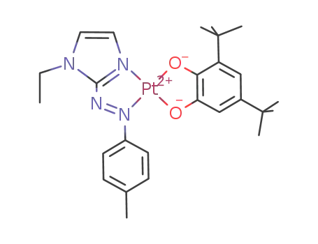 (3,5-di-tert-butylcatecholato)(1-ethyl-2-(p-tolylazo)imidazole)platinum(II)
