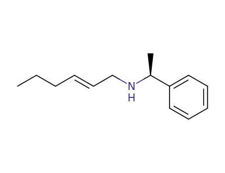 Molecular Structure of 133981-08-5 ((S)-N-(1-Phenyleth-1-yl)-N-<(E)-hex-2-en-1-yl>-amine)