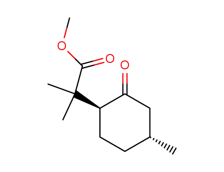 2-Methyl-2-((1S,4R)-4-methyl-2-oxo-cyclohexyl)-propionic acid methyl ester