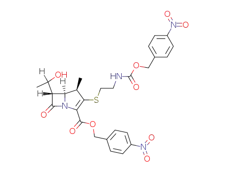 (4R,5S,6S)-6-(1-Hydroxy-ethyl)-4-methyl-3-[2-(4-nitro-benzyloxycarbonylamino)-ethylsulfanyl]-7-oxo-1-aza-bicyclo[3.2.0]hept-2-ene-2-carboxylic acid 4-nitro-benzyl ester
