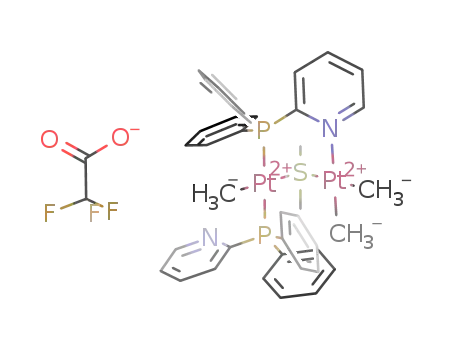 [Pt2Me3(μ-SMe2)(μ-2-Ph2PC5H4N)(2-Ph2PC5H4N-κ1P)](CF3CO2)
