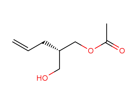 Molecular Structure of 95790-96-8 (1,3-Propanediol, 2-(2-propenyl)-, monoacetate, (S)-)