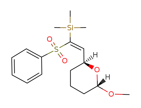 [(Z)-1-Benzenesulfonyl-2-((2S,6S)-6-methoxy-tetrahydro-pyran-2-yl)-vinyl]-trimethyl-silane