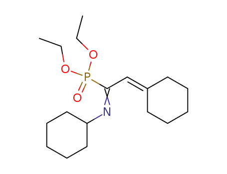 {2-Cyclohexylidene-1-[(Z)-cyclohexylimino]-ethyl}-phosphonic acid diethyl ester